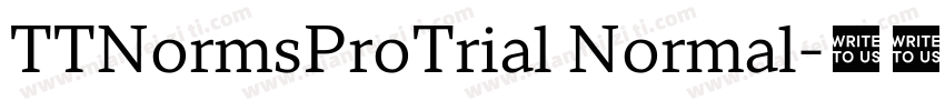 TTNormsProTrial Normal字体转换